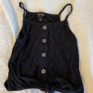 Art Class Kids Black Buttoned Tank Top